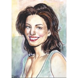 Original Retrato Anne Hathaway